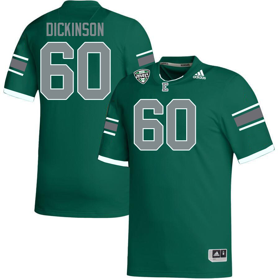Eastern Michigan Eagles #60 Tommy Dickinson College Football Jerseys Stitched Sale-Green